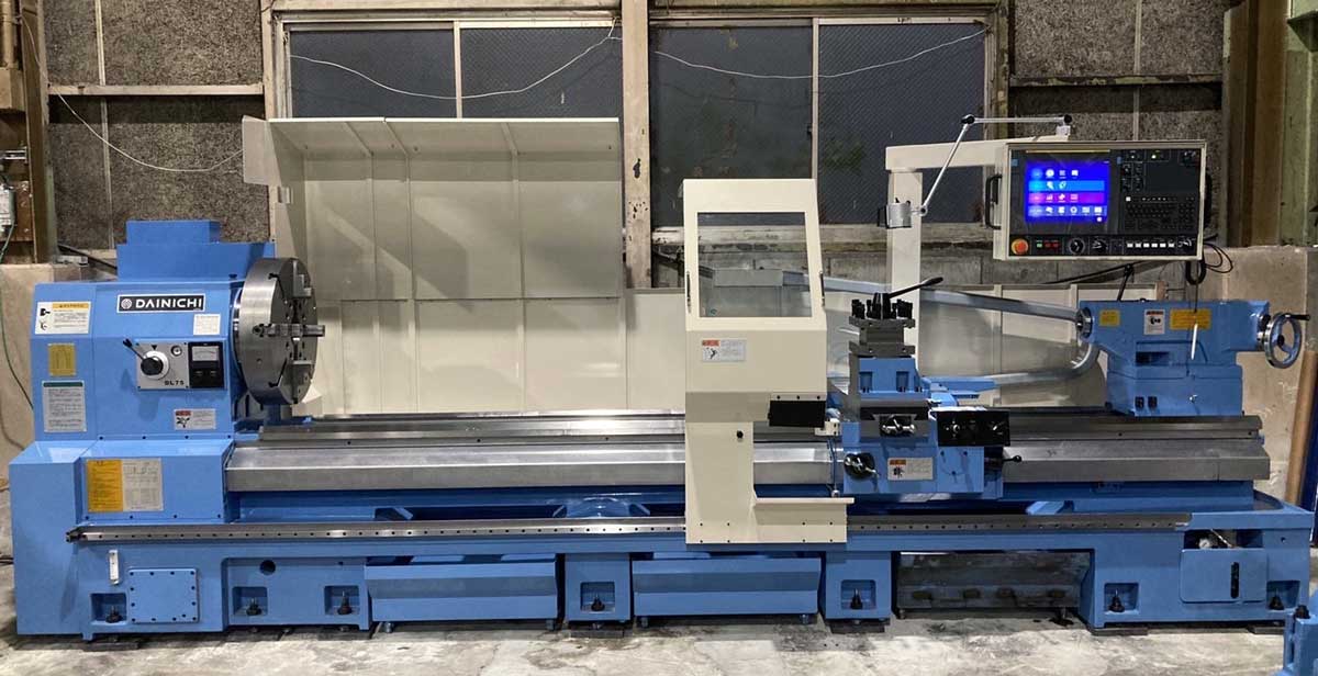 Dainichi　CNC turning dia.750mm, L3,000mm