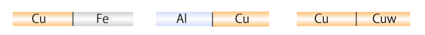 Friction welding for the parts where electrical properties and mechanical properties are required. ' Cu and Fe ', ' Al and Cu ', 'Cu and Cuw '