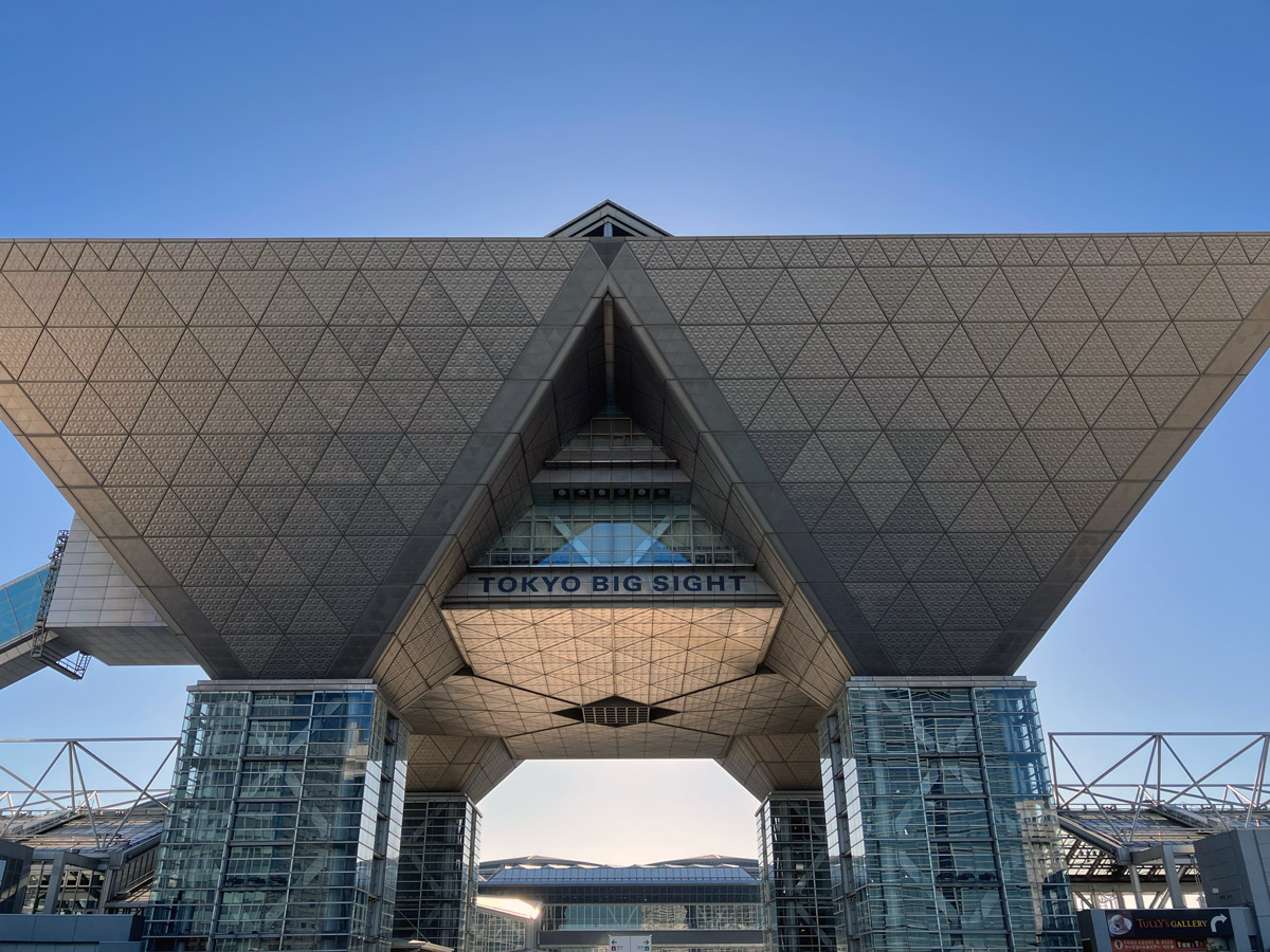 Tokyo Big Sight venue where the exhibition was held.